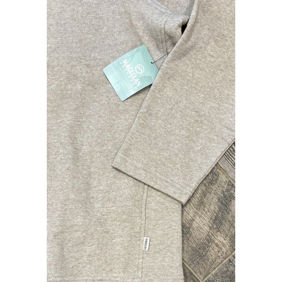 New $35 Magellan Hickory Canyon 1/4 Zip Timber Wolf Heather Fleece Lined Jacket - Picture 7 of 7